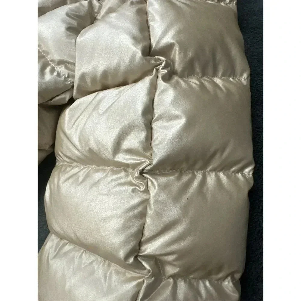 Colmar Girls Bronze Metallic Hooded Puffer Coat Jacket Size 12 Year Quilted